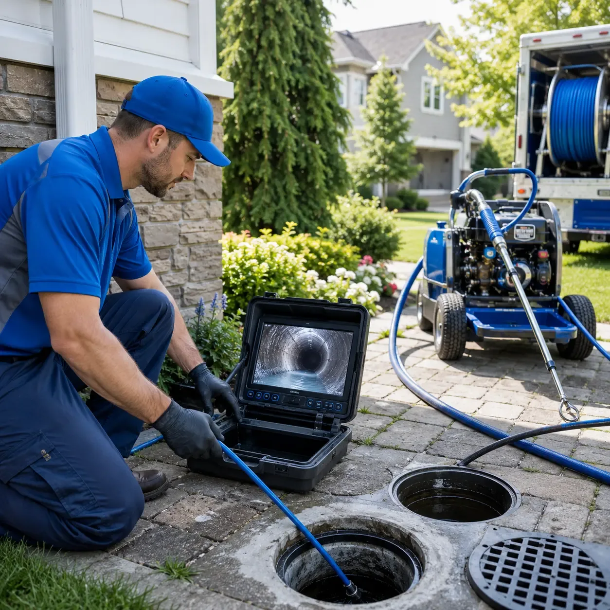 Outdoor drain cleaning professionals serving West Chester, IA
