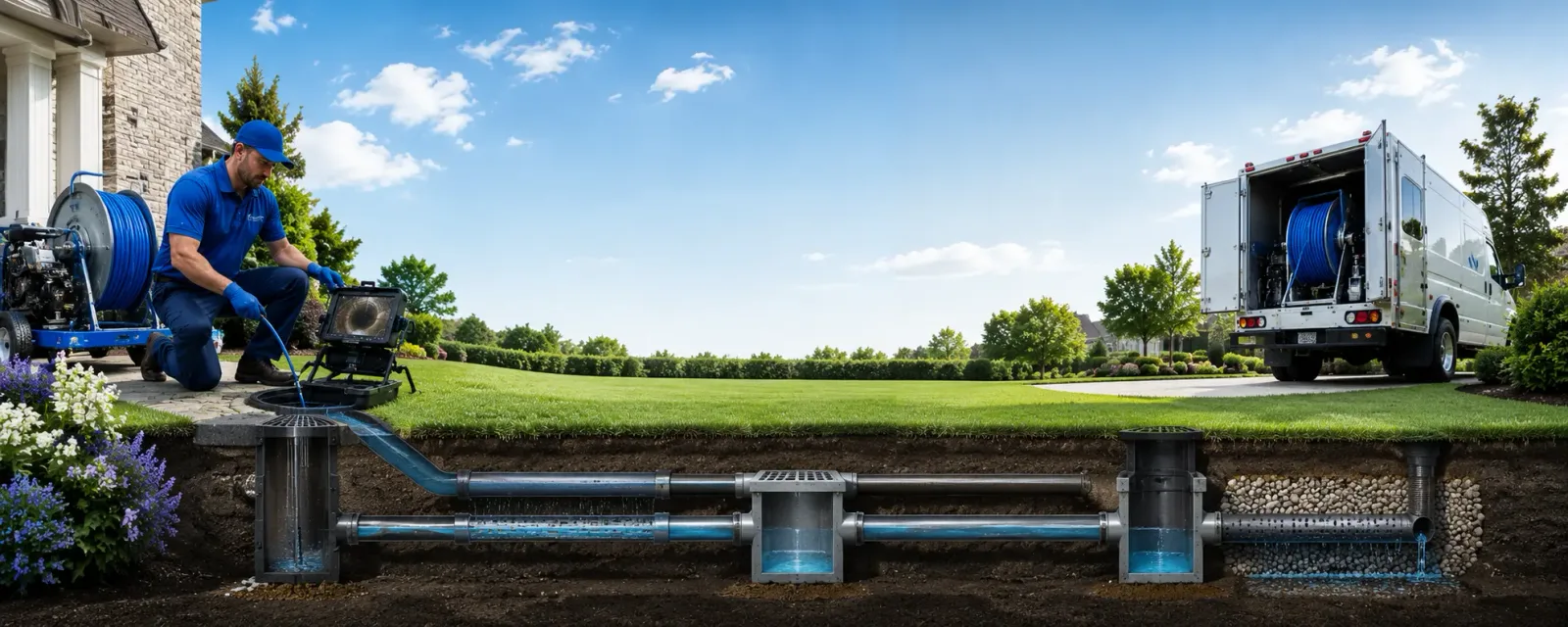 Outdoor drain cleaning information for West Chester, IA